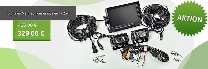 Rückfahrkameraset 7 Zoll digital Rückfahrkamera, Kamera, Bildschirm, Kabel, Adapter, Schalter, Videokabel, Arbeitsscheinwerfer