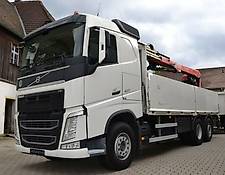 Volvo FH 420 6x2 Baustoff Pritsche Kran Fassi 195